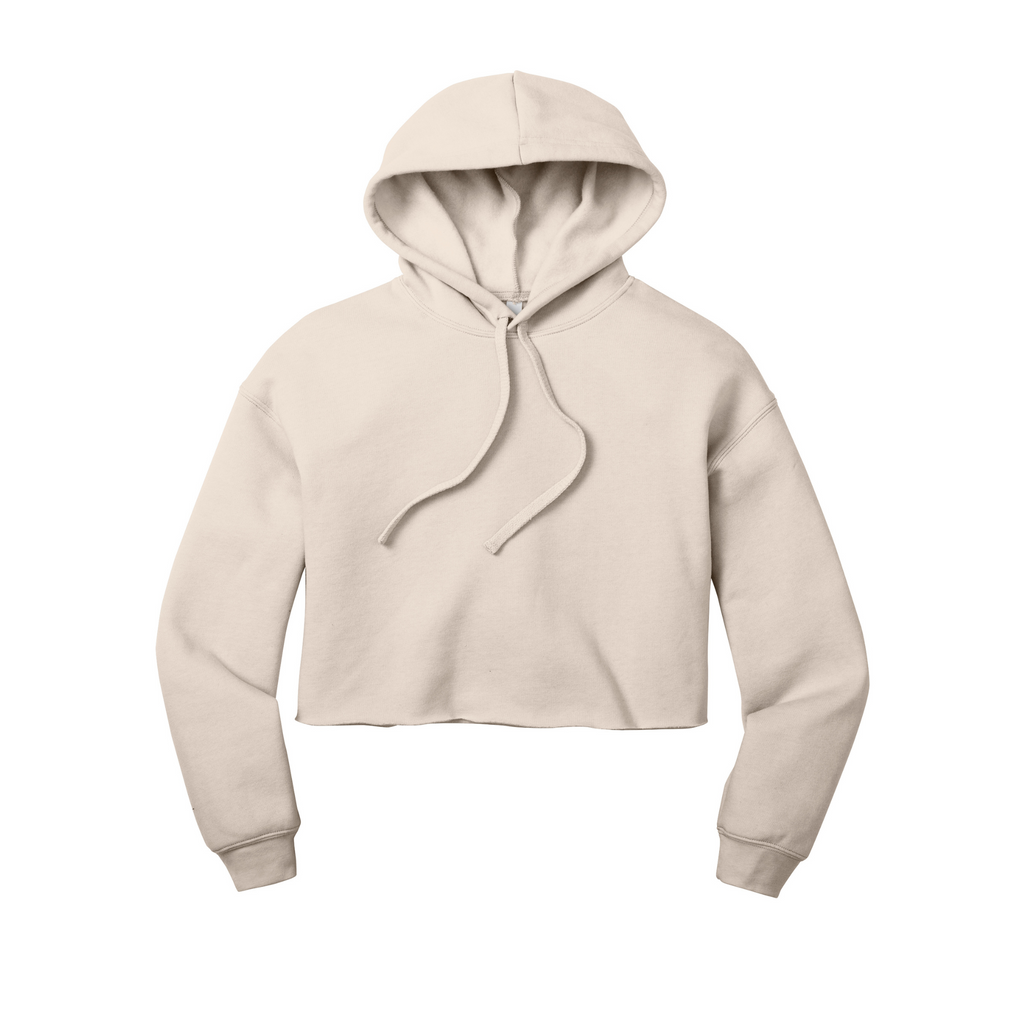 BELLA+CANVAS Women’s Sponge Fleece Cropped Fleece Hoodie - Heather Dust