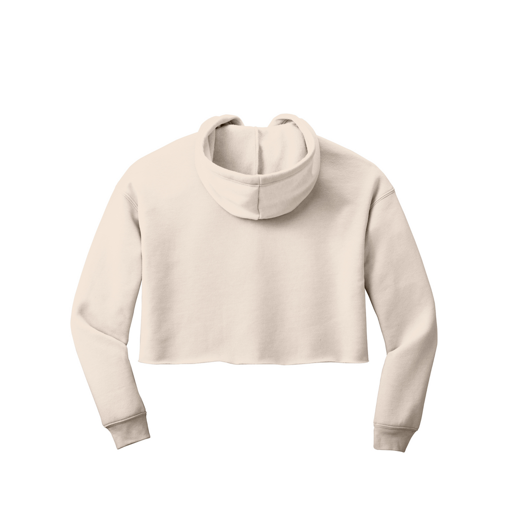 BELLA+CANVAS Women’s Sponge Fleece Cropped Fleece Hoodie - Heather Dust