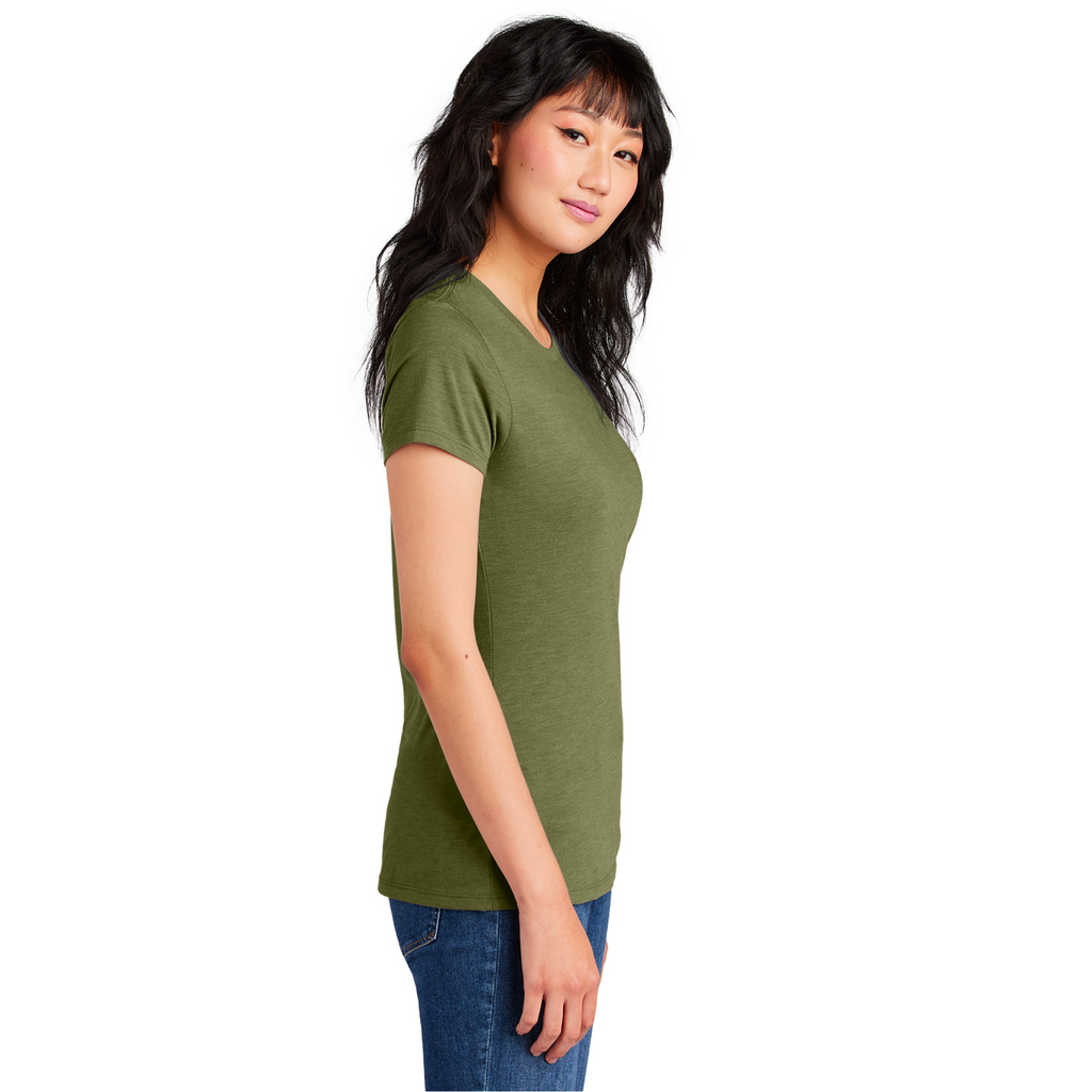 District Women’s Perfect Tri-Blend Tee - Military Green Frost