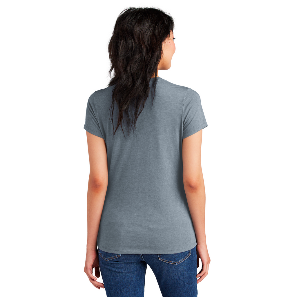 District Women’s Perfect Tri-Blend Tee - Flint Blue Heather