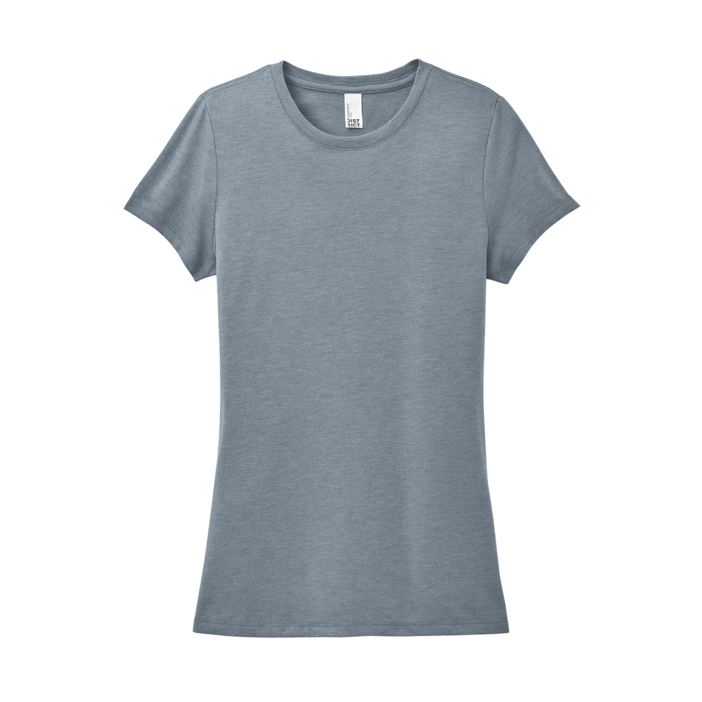 District Women’s Perfect Tri-Blend Tee - Flint Blue Heather