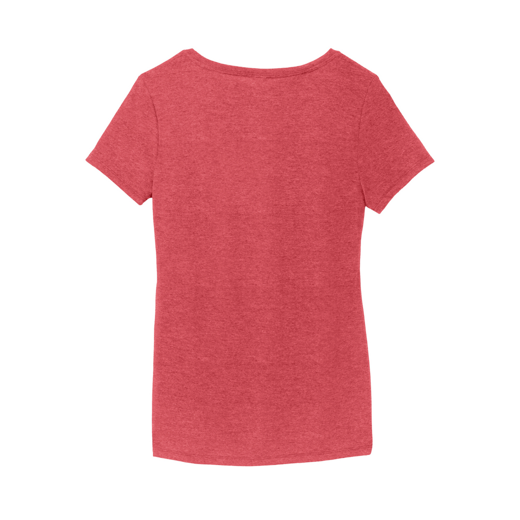 District Women’s Perfect Tri-Blend V-Neck Tee - Red Frost