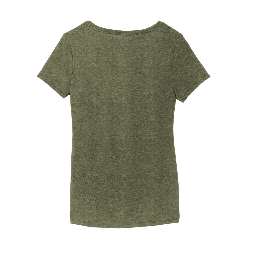 District Women’s Perfect Tri-Blend V-Neck Tee - Military Green Frost