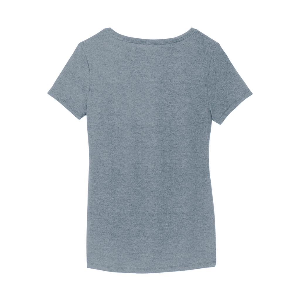 District Women’s Perfect Tri-Blend V-Neck Tee - Flint Blue Heather
