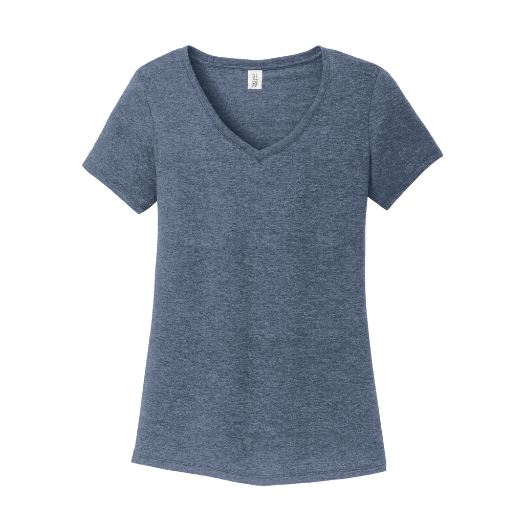 District Women’s Perfect Tri-Blend V-Neck Tee - Navy Frost