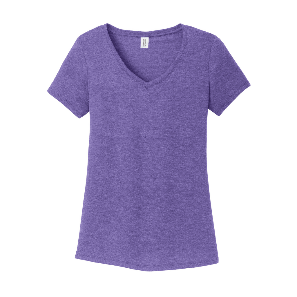 District Women’s Perfect Tri-Blend V-Neck Tee - Purple Frost