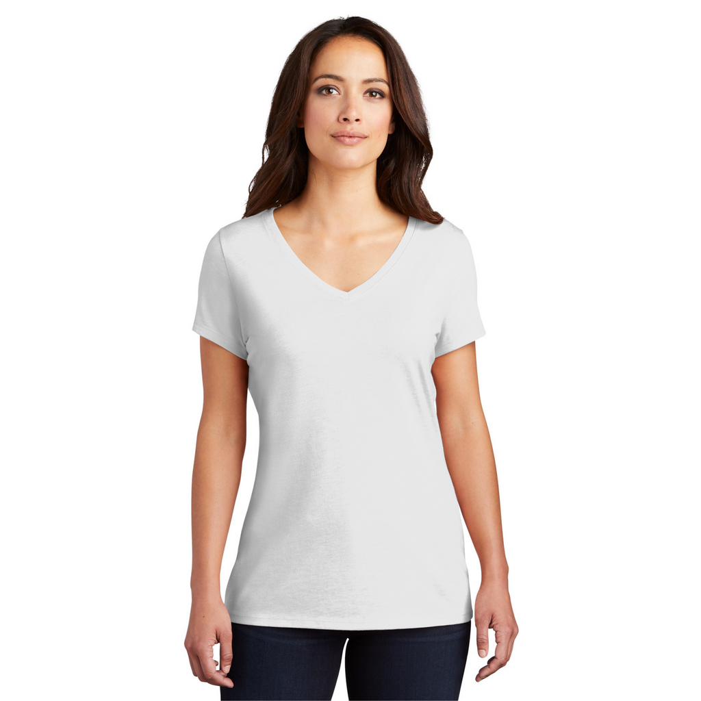 District Women’s Perfect Tri-Blend V-Neck Tee - White