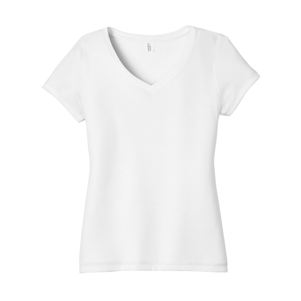 District Women’s Perfect Tri-Blend V-Neck Tee - White