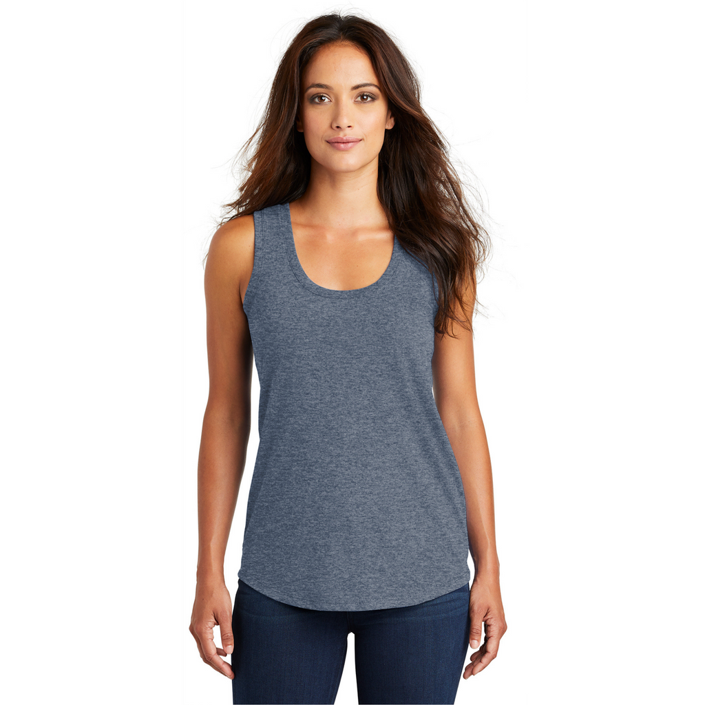District Women’s Perfect Tri-Blend Racerback Tank - Navy Frost