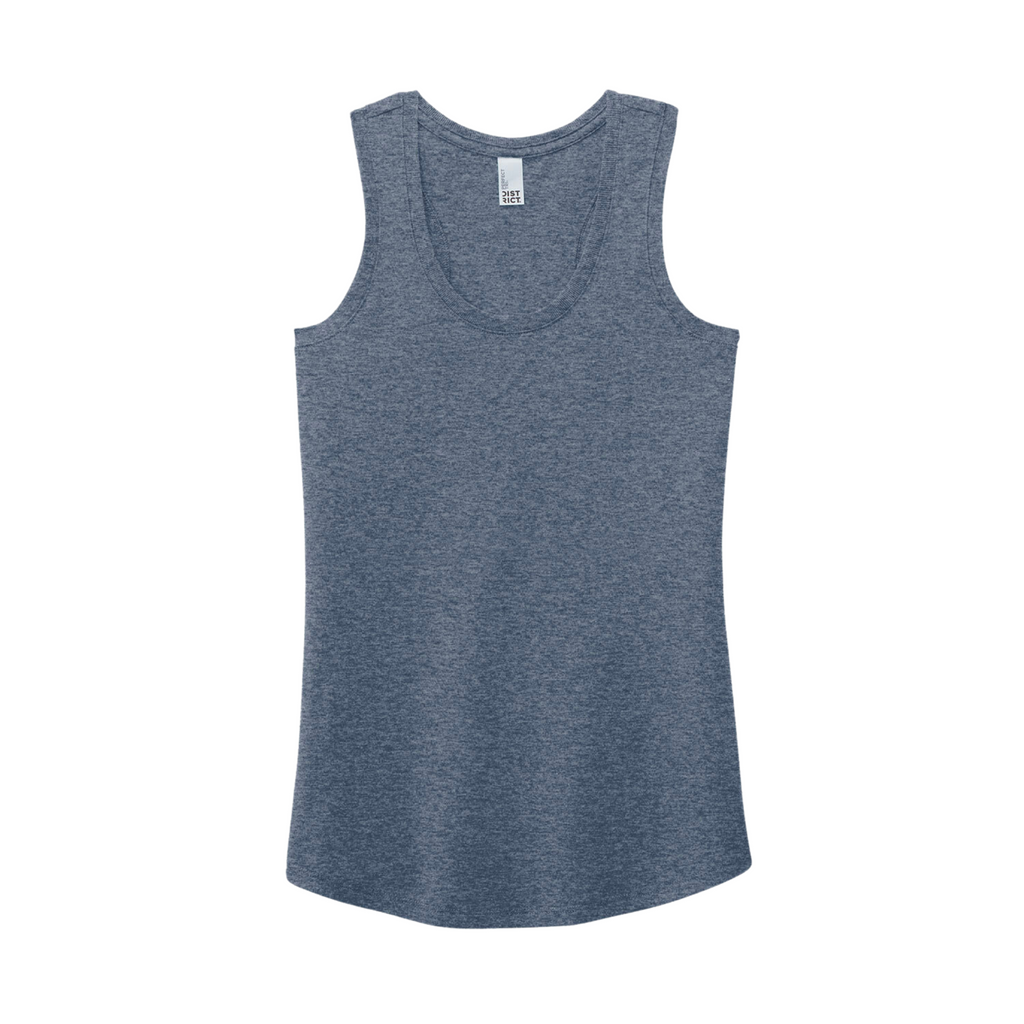 District Women’s Perfect Tri-Blend Racerback Tank - Navy Frost