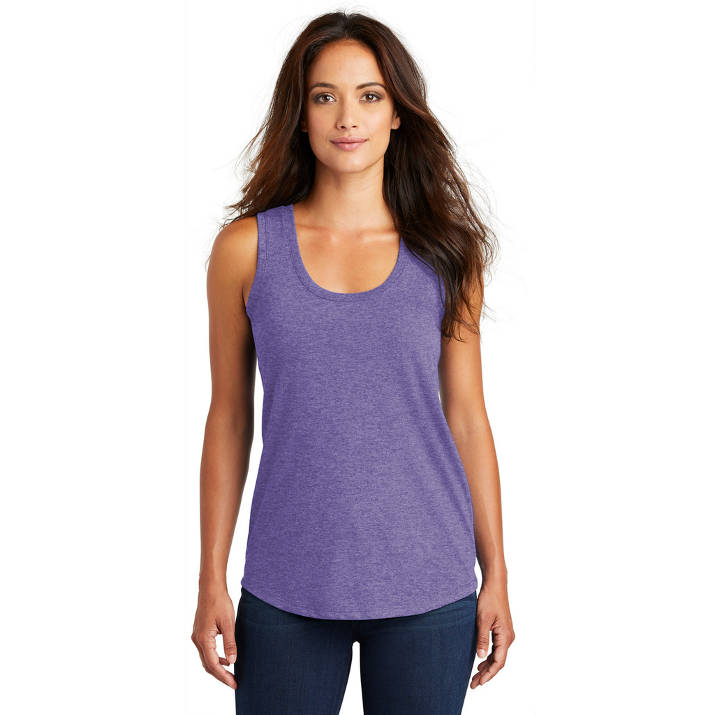 District Women’s Perfect Tri-Blend Racerback Tank - Purple Frost