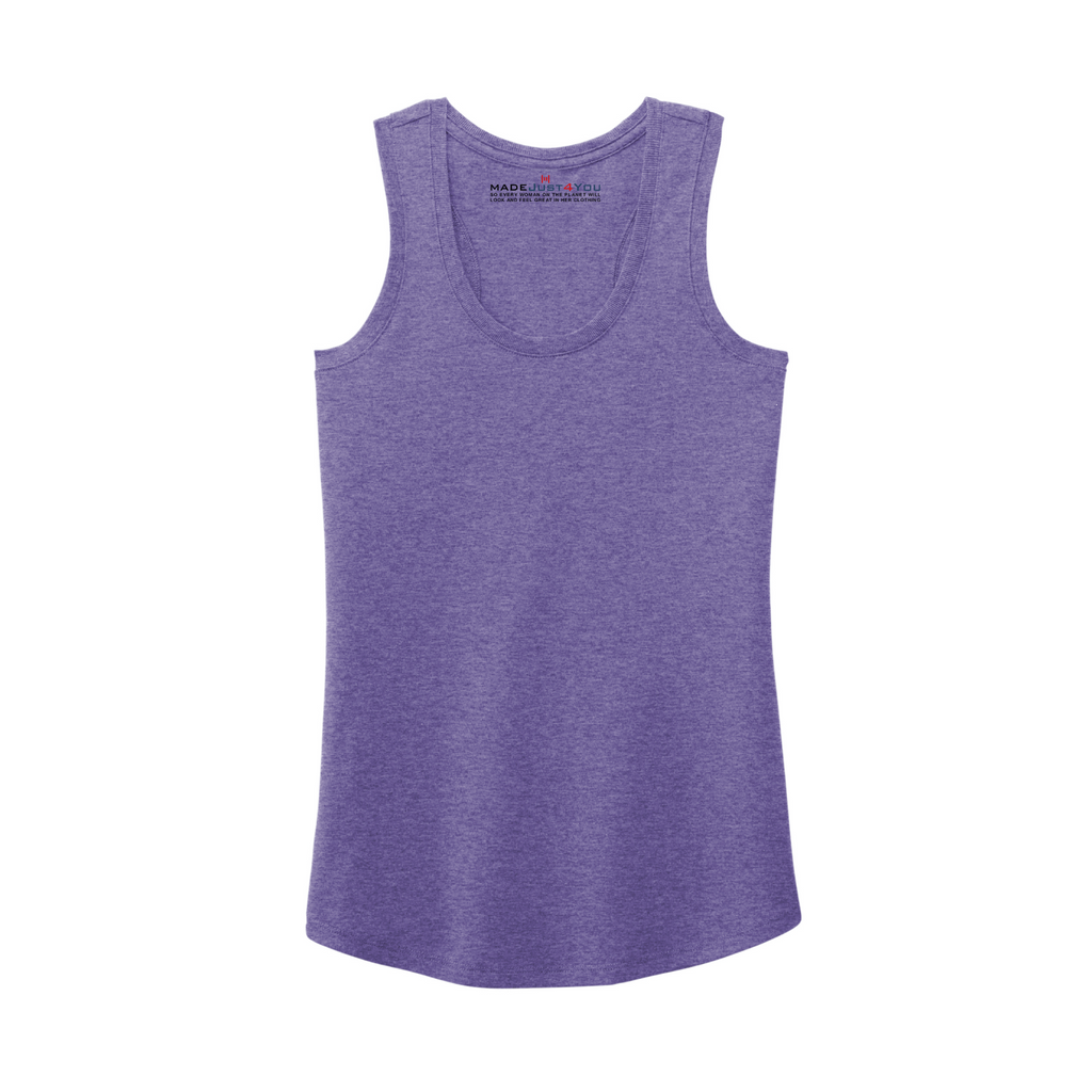 District Women’s Perfect Tri-Blend Racerback Tank - Purple Frost