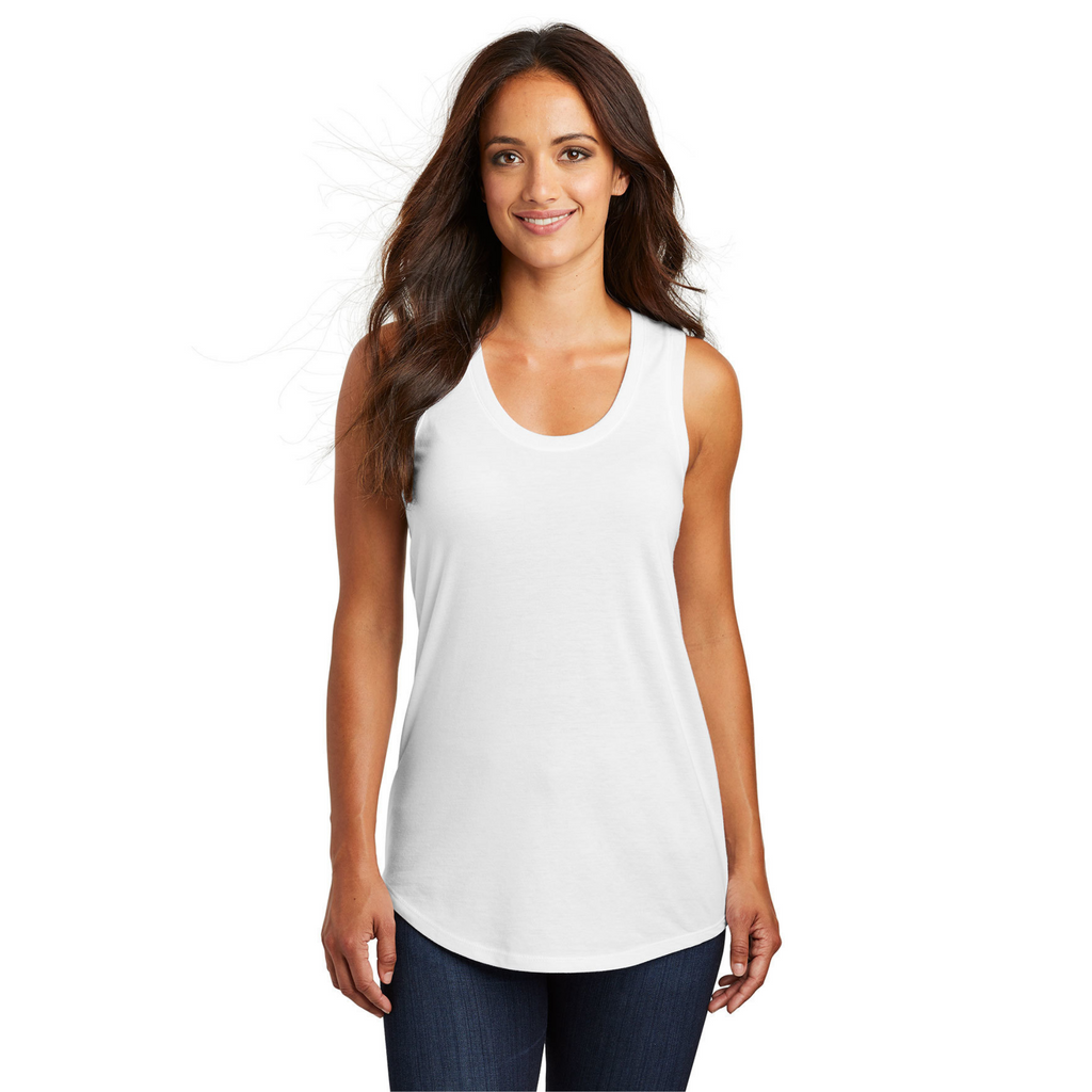 District Women’s Perfect Tri-Blend Racerback Tank - White