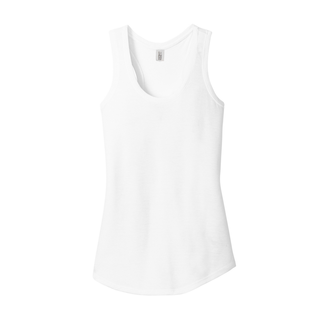 District Women’s Perfect Tri-Blend Racerback Tank - White