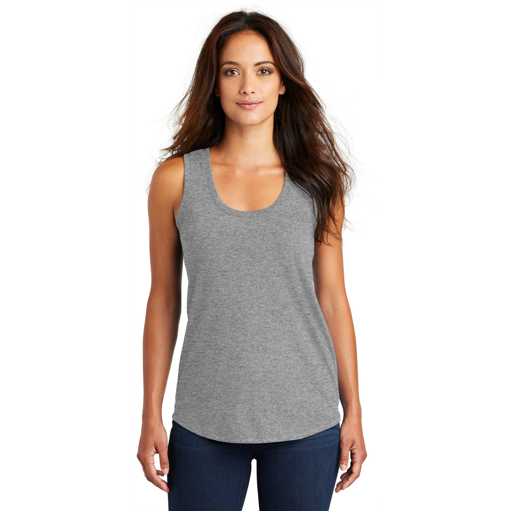 District Women’s Perfect Tri-Blend Racerback Tank - Grey Frost