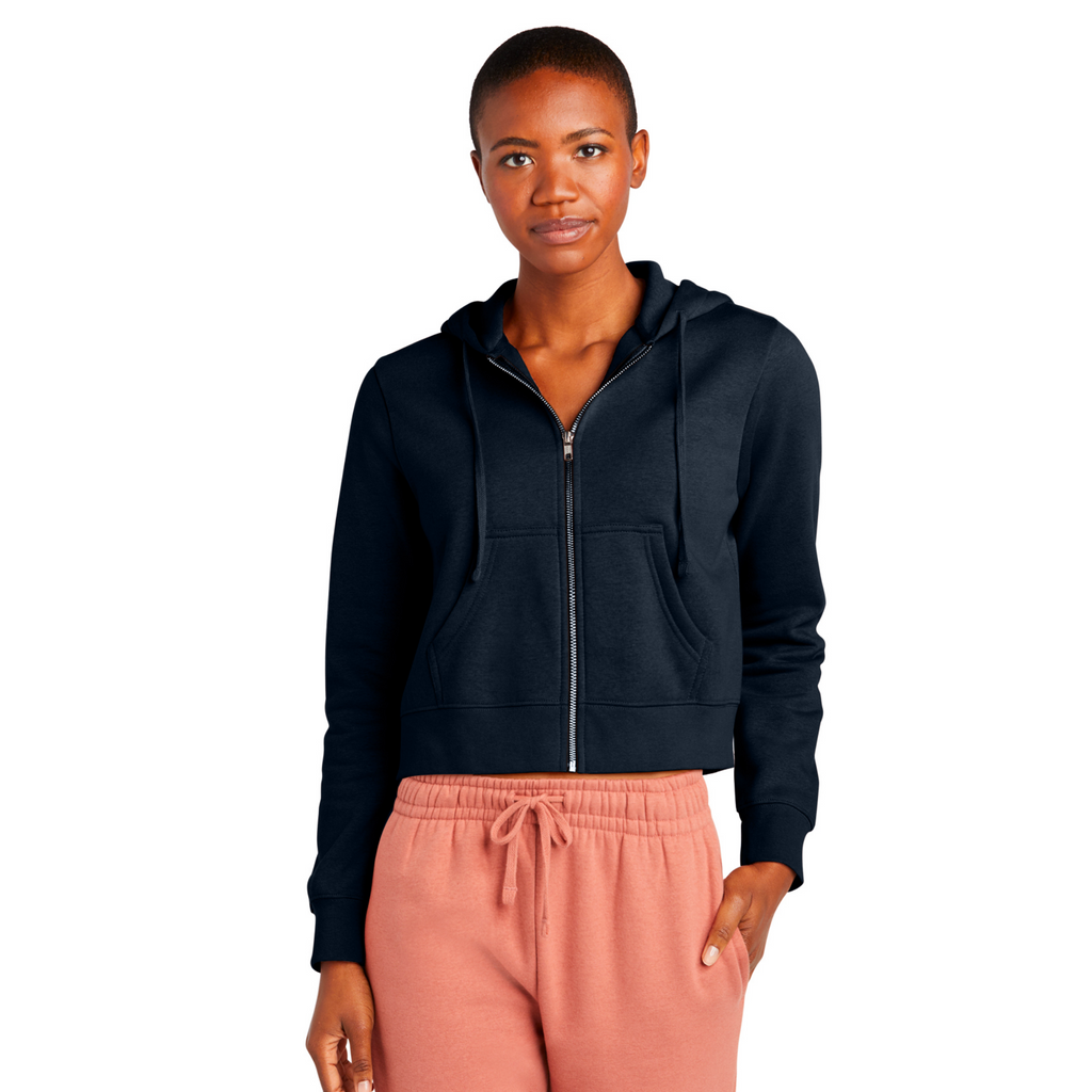 District Women’s Fleece Full-Zip Hoodie - New Navy