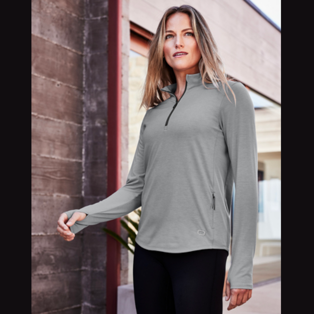 OGIO Ladies Motion 1/4-Zip - Greystone