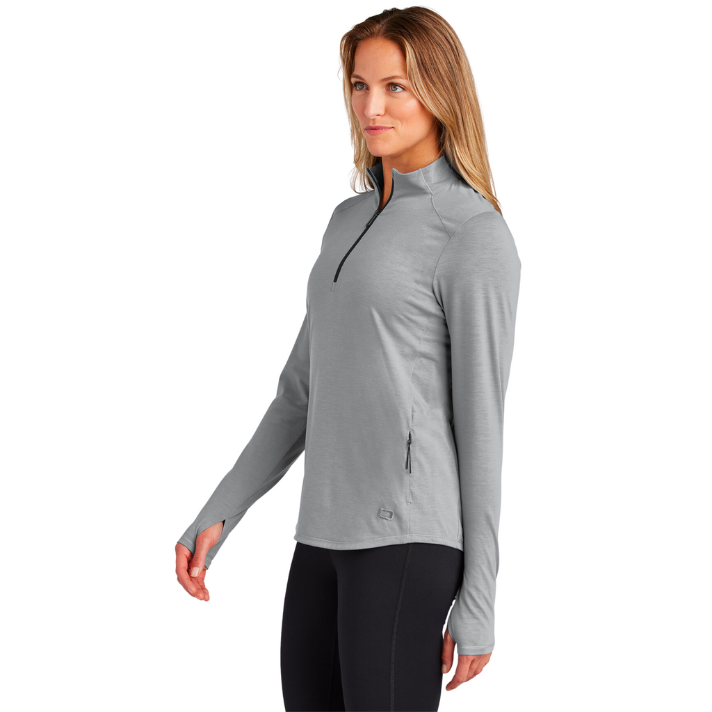 OGIO Ladies Motion 1/4-Zip - Greystone