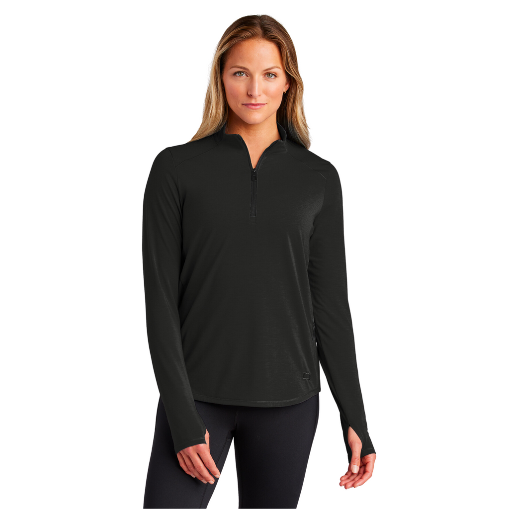 OGIO Ladies Motion 1/4-Zip - Blacktop