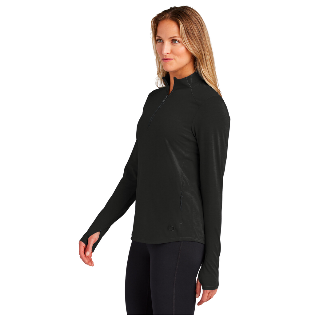 OGIO Ladies Motion 1/4-Zip - Blacktop