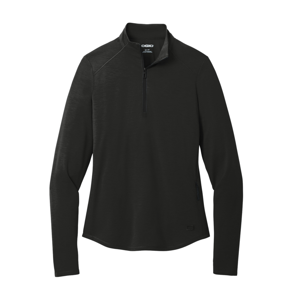 OGIO Ladies Motion 1/4-Zip - Blacktop