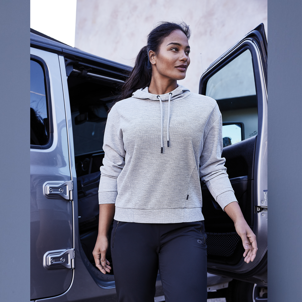 OGIO Ladies Revive Hoodie - Light Heather Grey