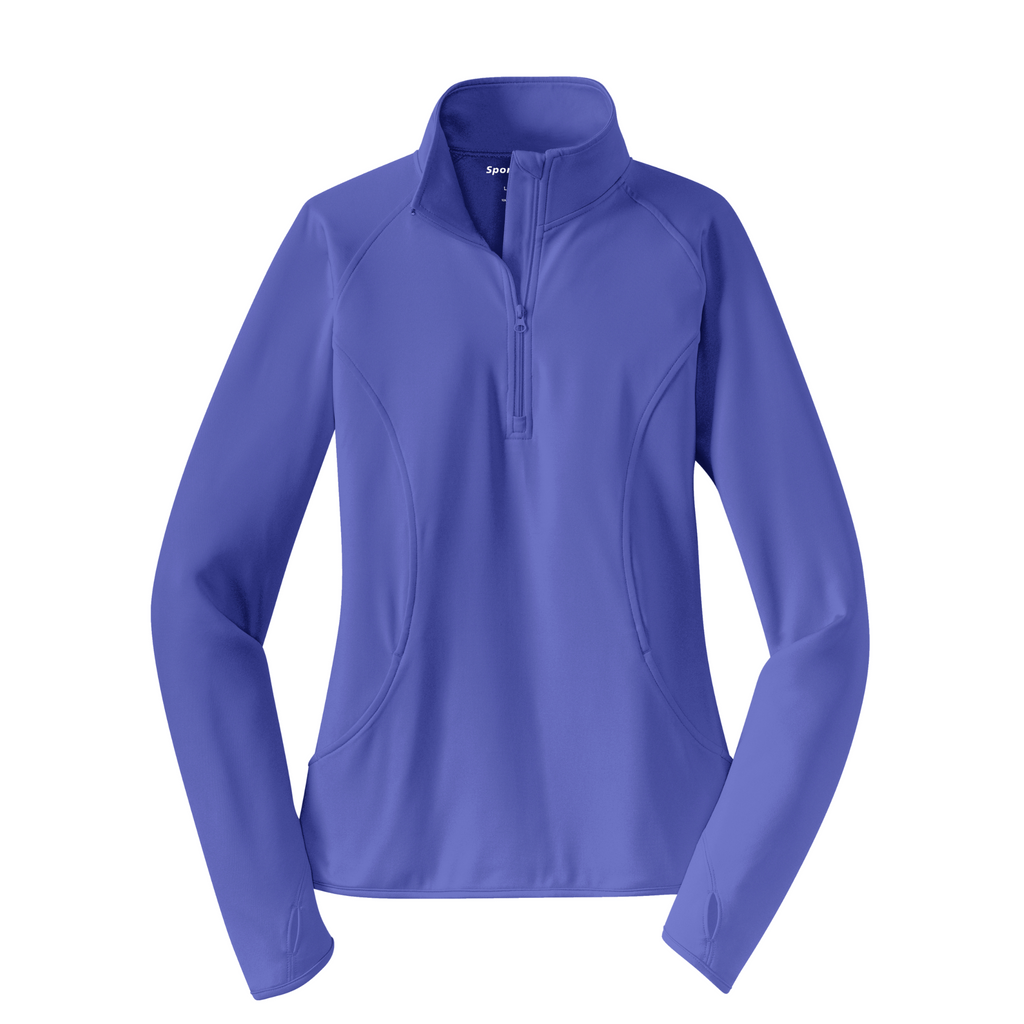 Sport-Tek Ladies Sport-Wick Stretch 1/4-Zip Pullover - Iris Purple