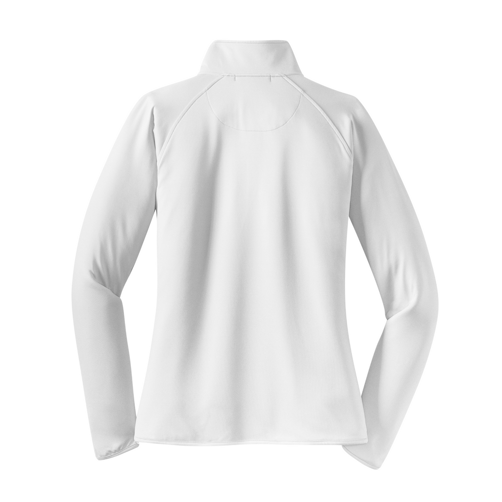 Sport-Tek Ladies Sport-Wick Stretch 1/4-Zip Pullover - White