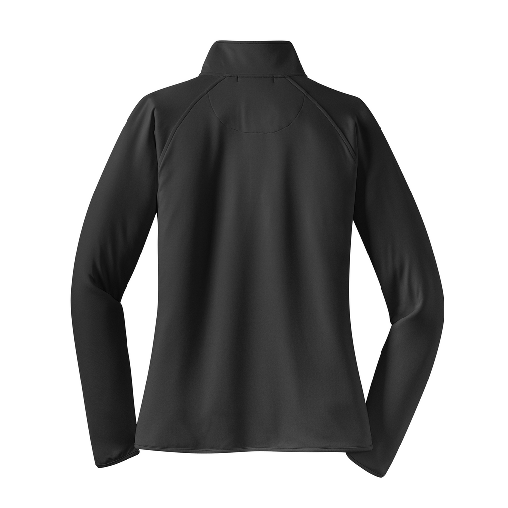 Sport-Tek Ladies Sport-Wick Stretch 1/4-Zip Pullover - Charcoal Grey