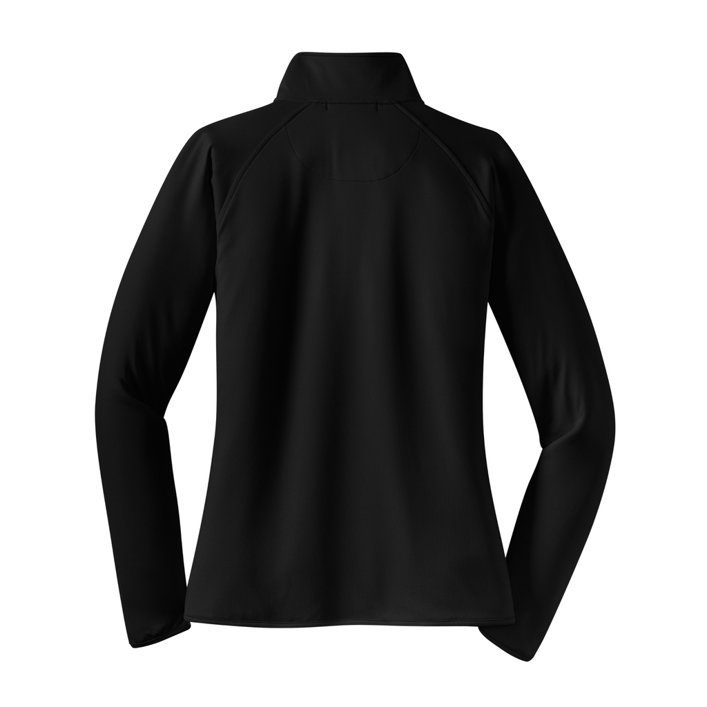 Sport-Tek Ladies Sport-Wick Stretch 1/4-Zip Pullover - Black