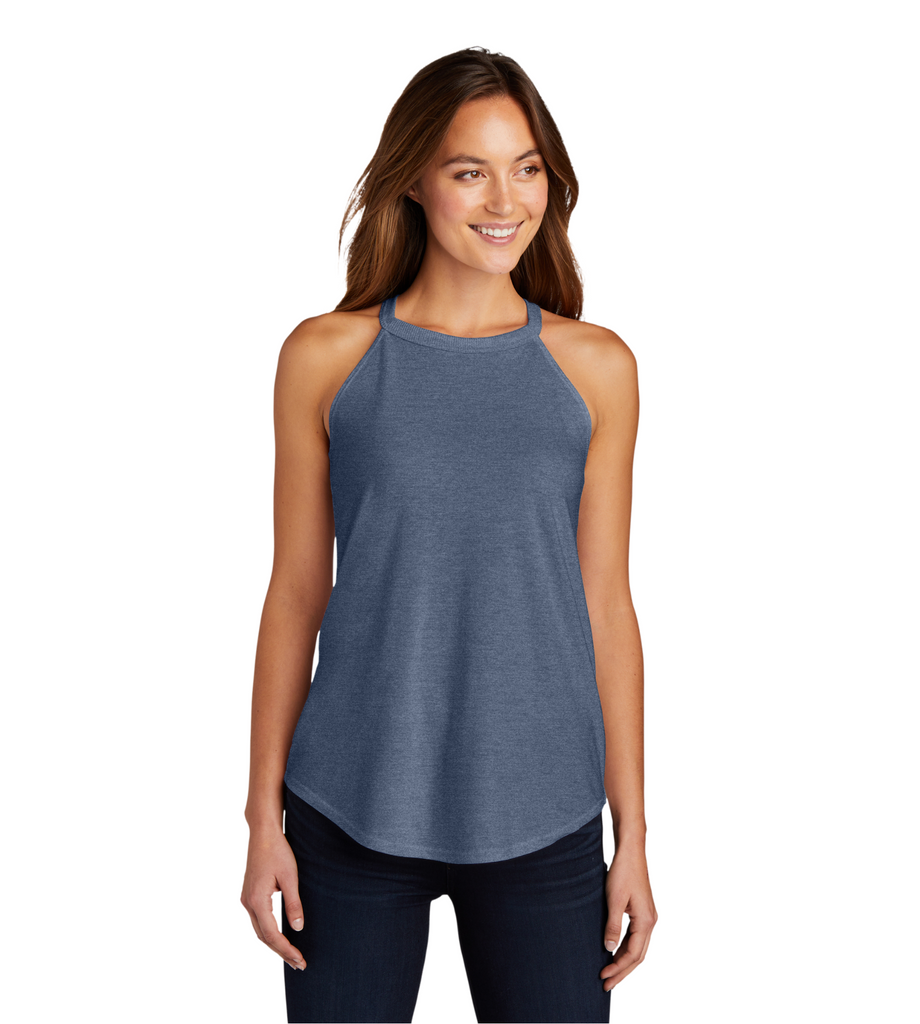 District Women’s Perfect Tri Rocker Tank - Navy Frost