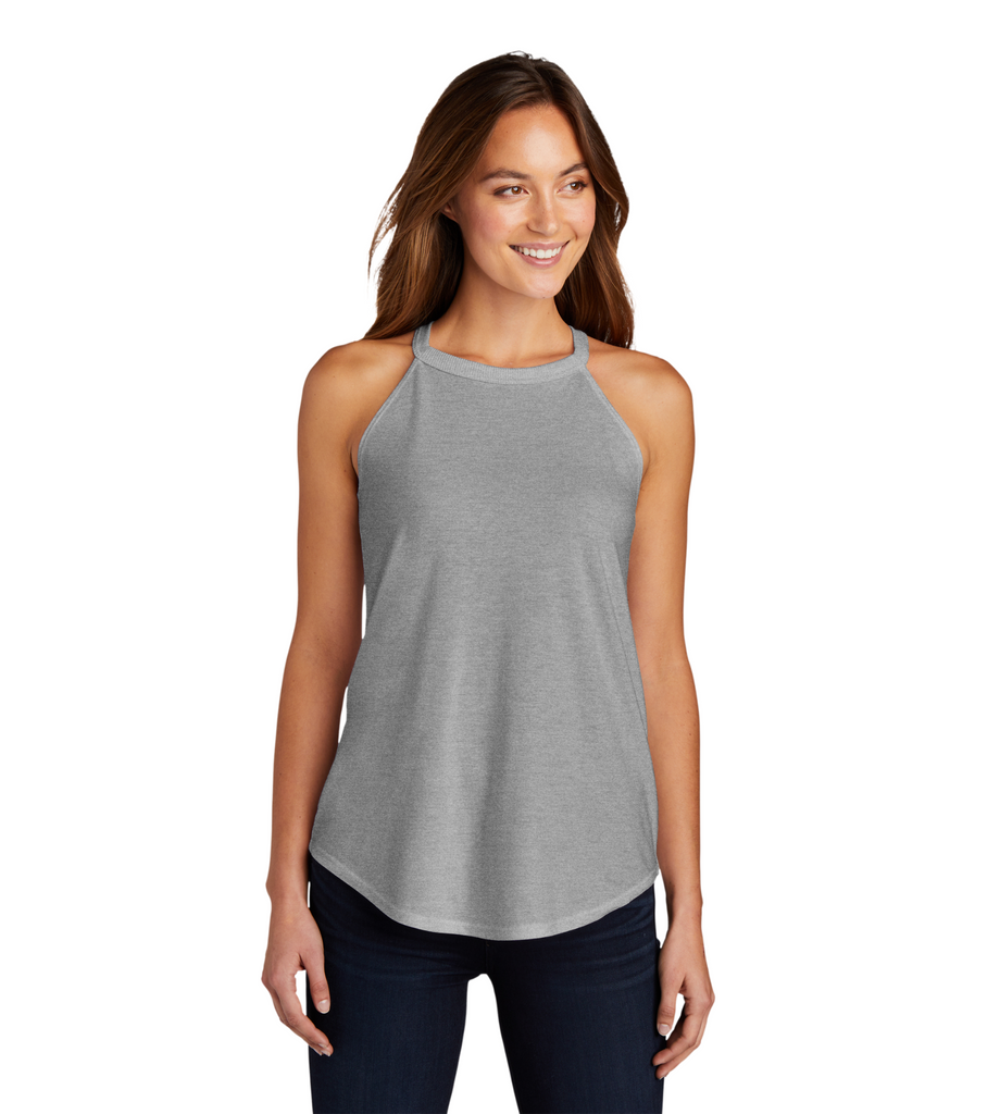 District Women’s Perfect Tri Rocker Tank - Grey Frost